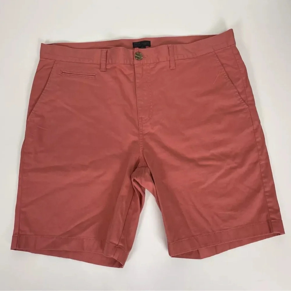 NEW 14th & Union Shorts Mens Size 38W Coral Slim Fit Cotton Blend NWOT